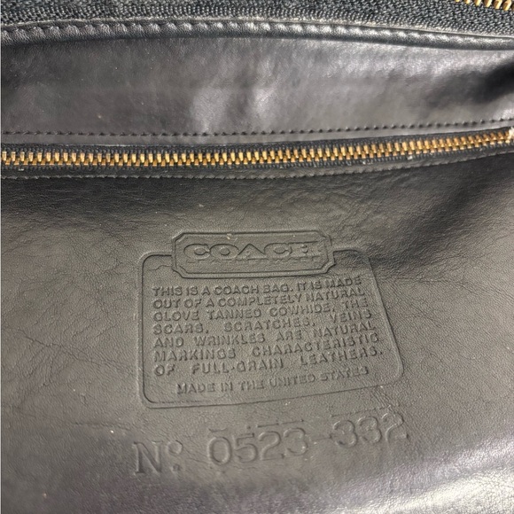 Coach Vintage Black Metropolis Zip Shoulder Bag Leather, 9087 - Picture 12 of 12